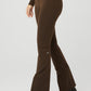 Airbrush High Rise Bootcut Leggings — Espresso