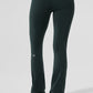 Airbrush High Rise Bootcut Leggings — Charcoal Green