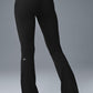 Airbrush High Rise 7/8 Bootcut Leggings — Black