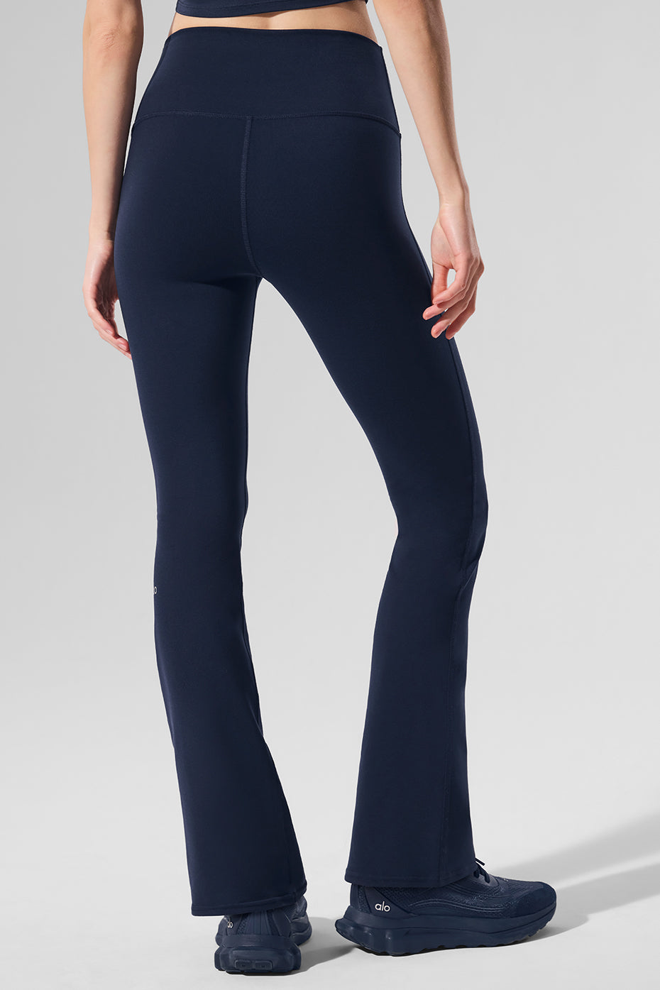 Airbrush High Rise 7/8 Bootcut Leggings — Navy