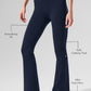 Airbrush High Rise 7/8 Bootcut Leggings — Navy