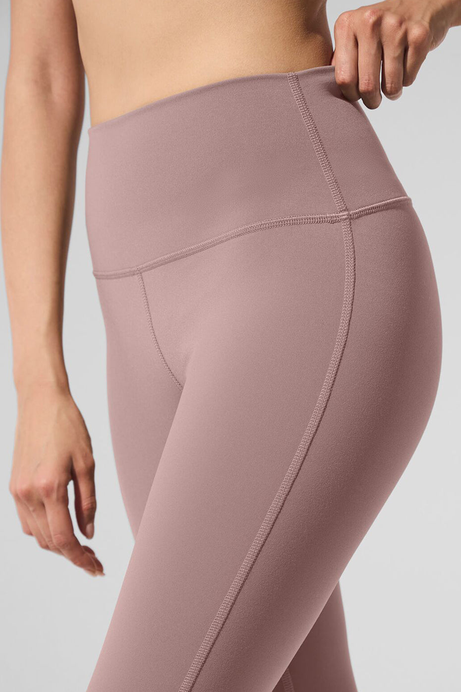 Airbrush High Rise Bootcut Leggings — Taupe
