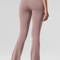 Airbrush High Rise Bootcut Leggings — Taupe