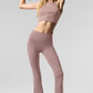 Airbrush High Rise 7/8 Bootcut Leggings — Taupe