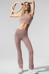 Airbrush High Rise 7/8 Bootcut Leggings — Taupe