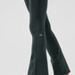 Airbrush High Rise 7/8 Bootcut Leggings — Charcoal Green