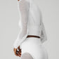 Seamless High Rise 7/8 Limitless Open Air Leggings — White