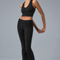 Airbrush Low — Rise Bootcut Leggings — Black
