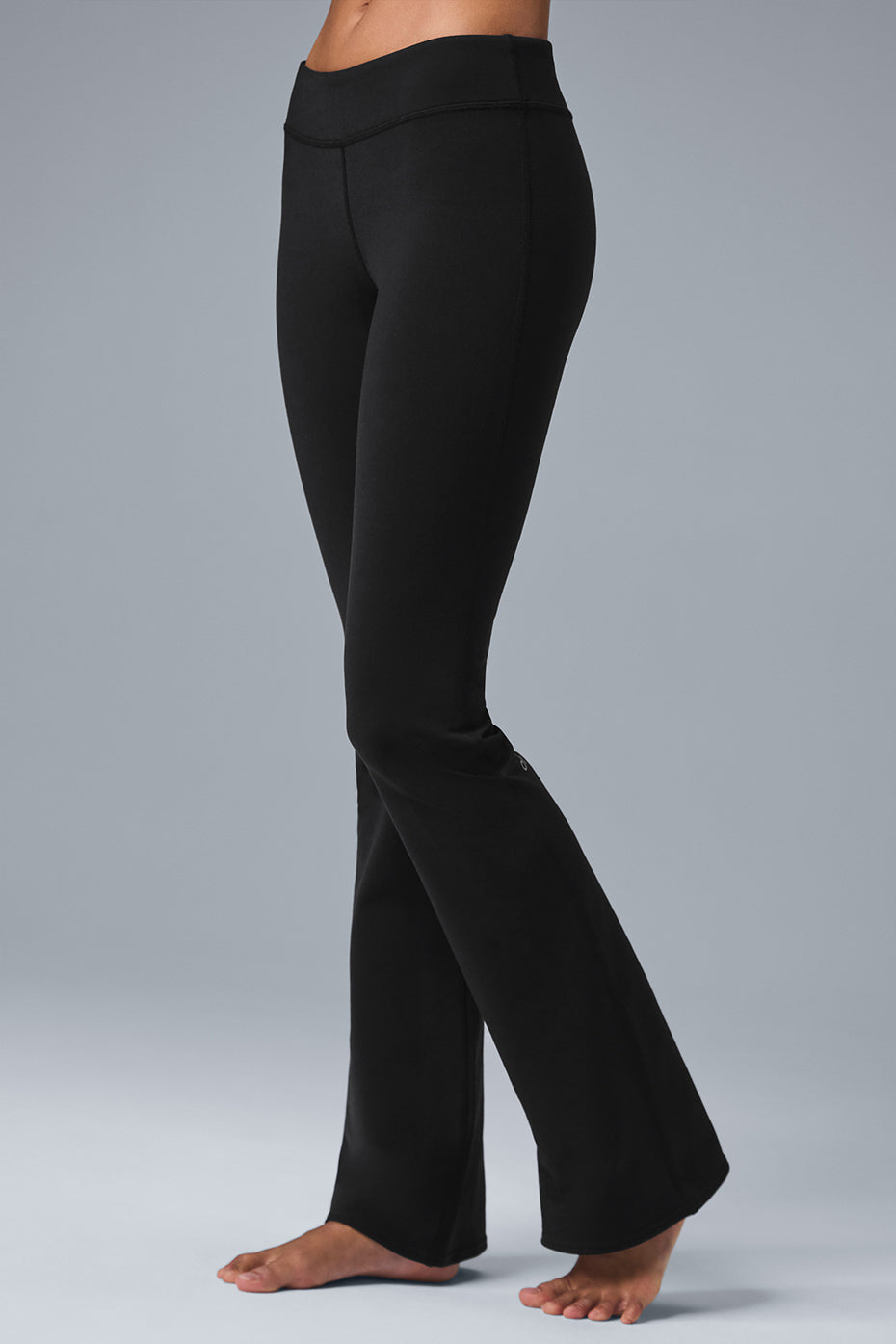 Airbrush Low — Rise Bootcut Leggings — Black