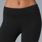 Airbrush Low — Rise Bootcut Leggings — Black