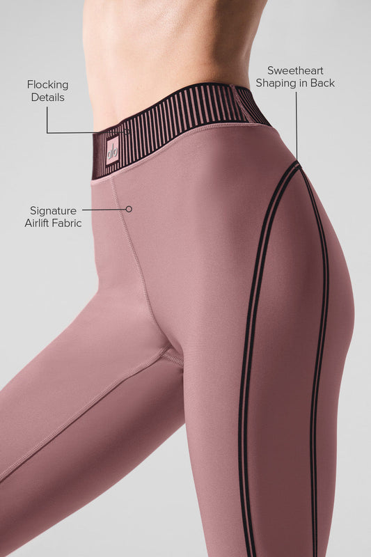 Airlift High Rise 7/8 Line Up Leggings — Smoky Quartz