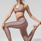 Airlift High Rise 7/8 Line Up Leggings — Taupe