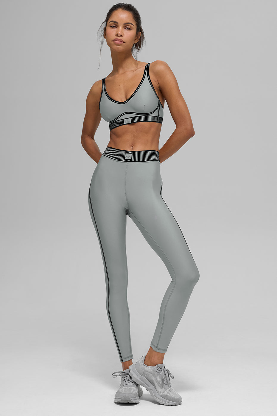 Airlift High Rise 7/8 Line Up Leggings — Lunar Grey
