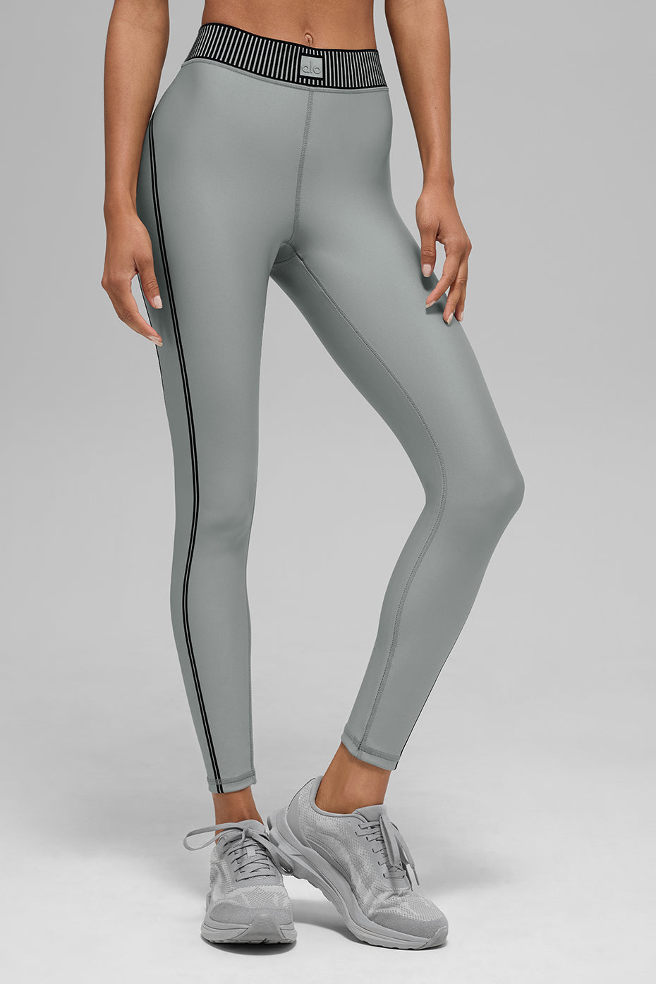 Airlift High Rise 7/8 Line Up Leggings — Lunar Grey