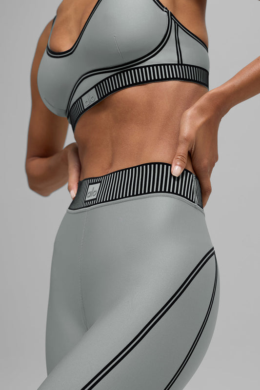 Airlift High Rise 7/8 Line Up Leggings — Lunar Grey