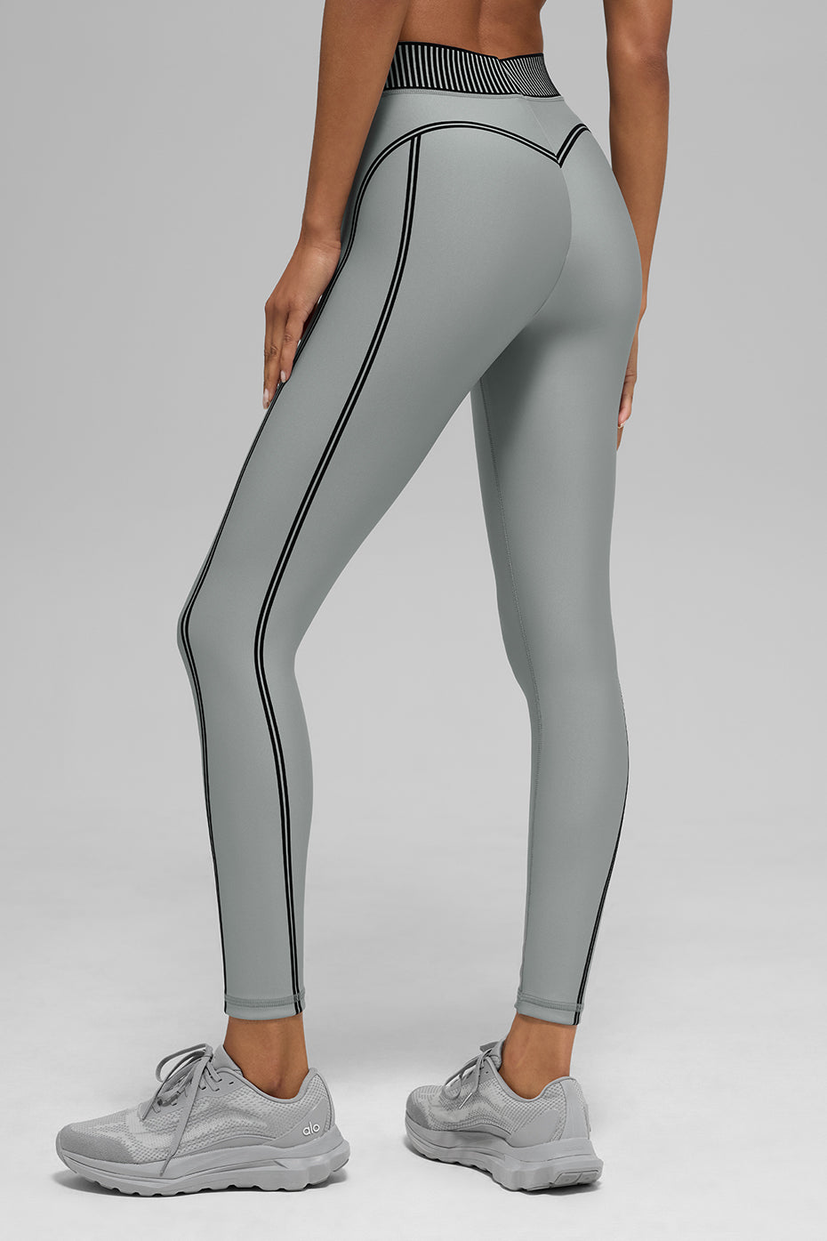 Airlift High Rise 7/8 Line Up Leggings — Lunar Grey