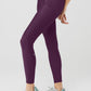Ribbed Airlift High Rise 7/8 Enchanted Leggings — Dark Plum