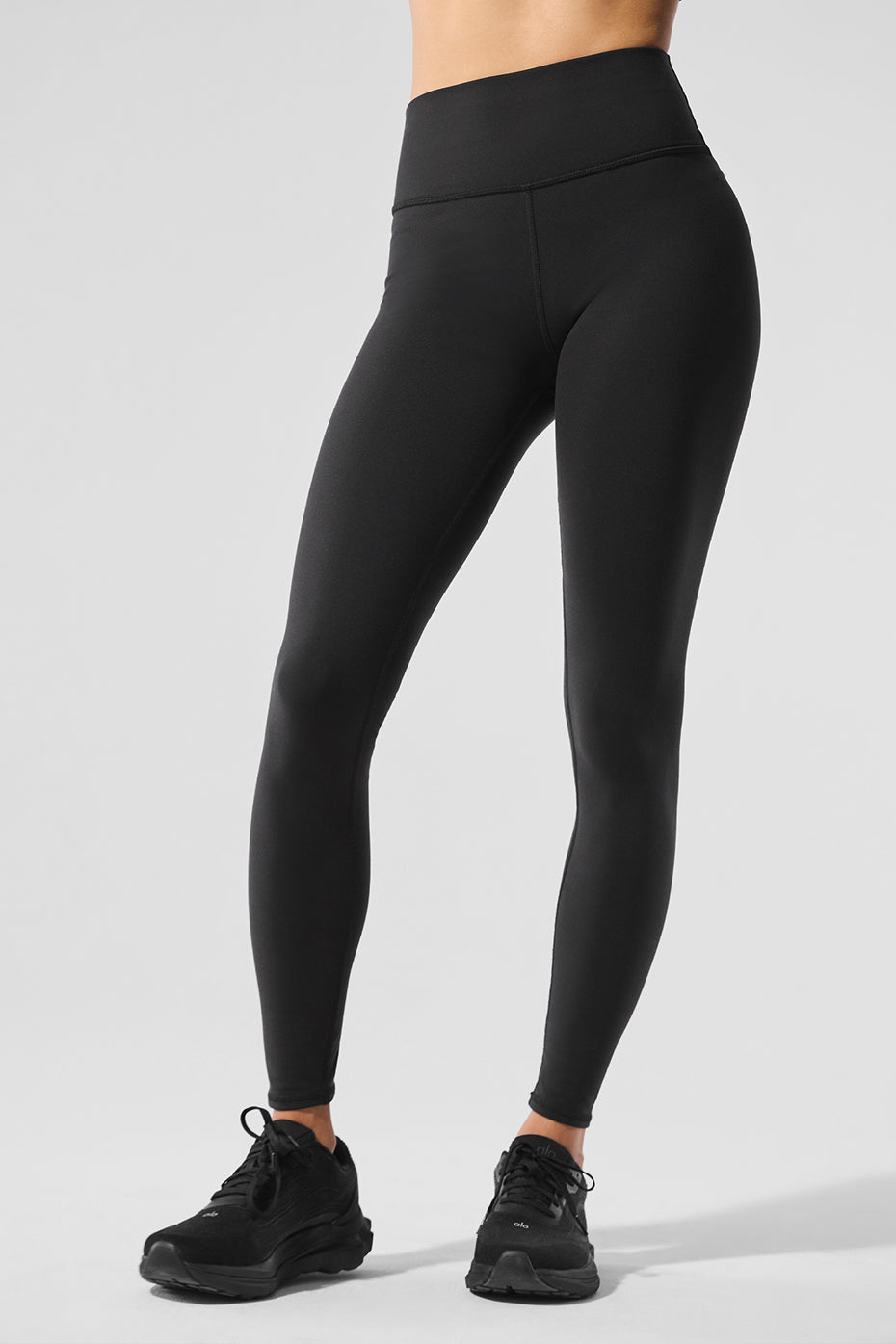 Airbrush Winter Warm High Rise Nocturne Leggings — Black