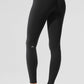 Airbrush Winter Warm High Rise Nocturne Leggings — Black