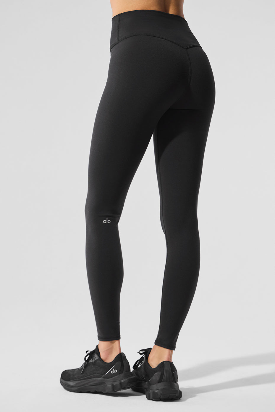 Airbrush Winter Warm High Rise Nocturne Leggings — Black