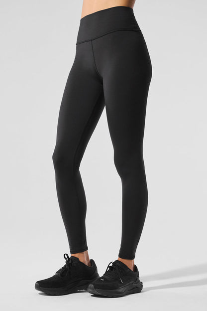 Airbrush Winter Warm High Rise Nocturne Leggings — Black