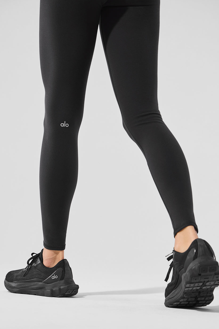 Airbrush Winter Warm High Rise Nocturne Leggings — Black