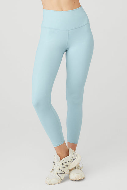 Airbrush Winter Warm High Rise Nocturne Leggings — Chalk Blue