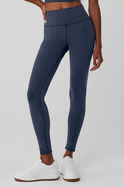 Airbrush Winter Warm High Rise Nocturne Leggings — Navy