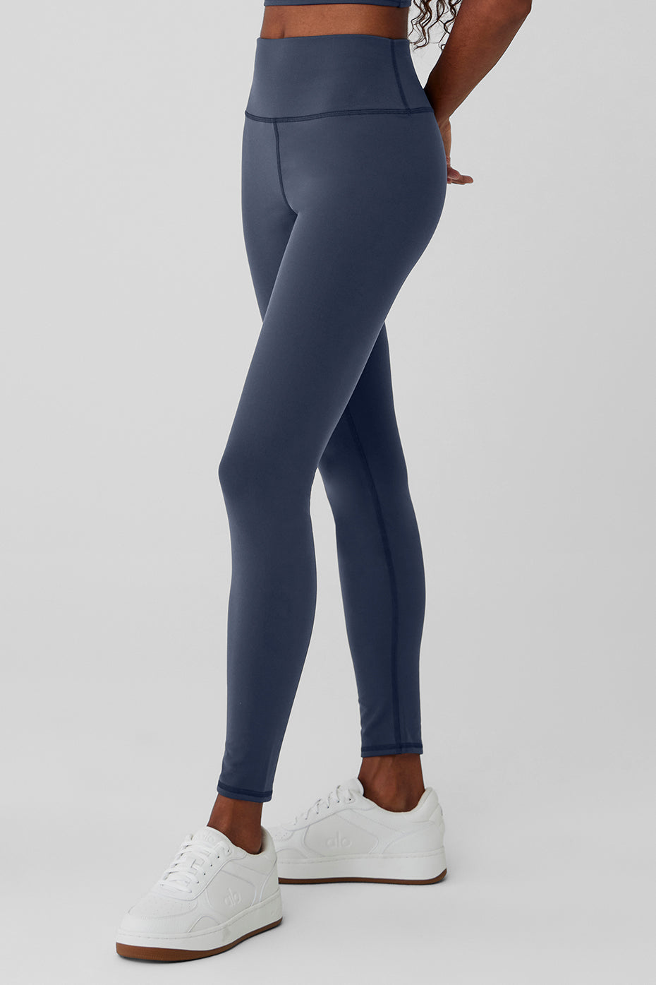 Airbrush Winter Warm High Rise Nocturne Leggings — Navy