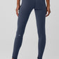 Airbrush Winter Warm High Rise Nocturne Leggings — Navy