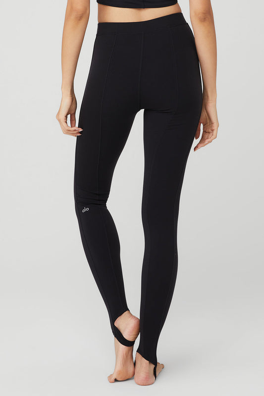 Airbrush High Rise Enso Leggings — Black