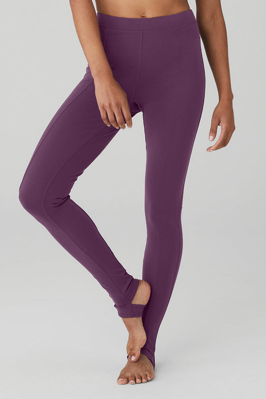 Airbrush High Rise Enso Leggings — Dark Plum