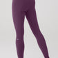 Airbrush High Rise Enso Leggings — Dark Plum