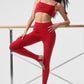Airbrush High Rise Enso Leggings — Classic Red