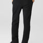 High Rise Free Time Straight Leg Joggers — Black