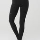 Airbrush High Rise Highlight Goddess Leggings — Black