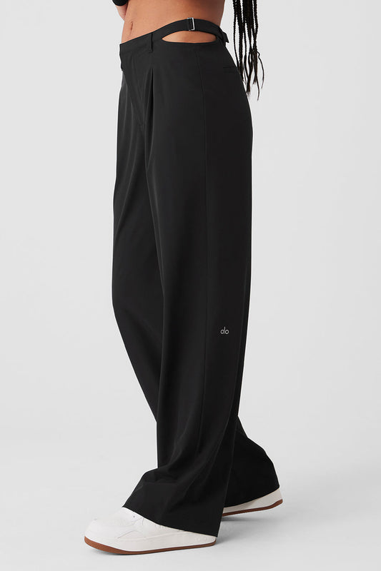 Mid Rise Showdown Trouser — Black