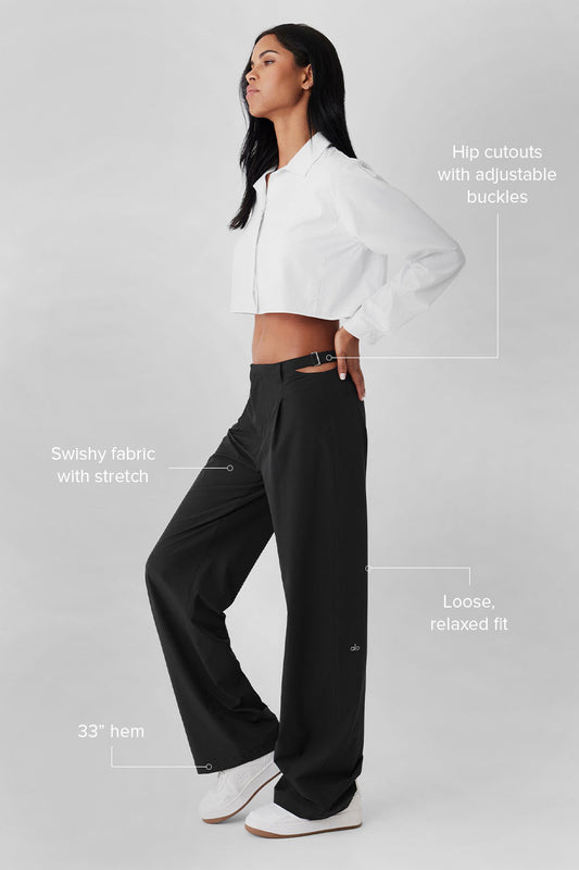Mid Rise Showdown Trouser — Black