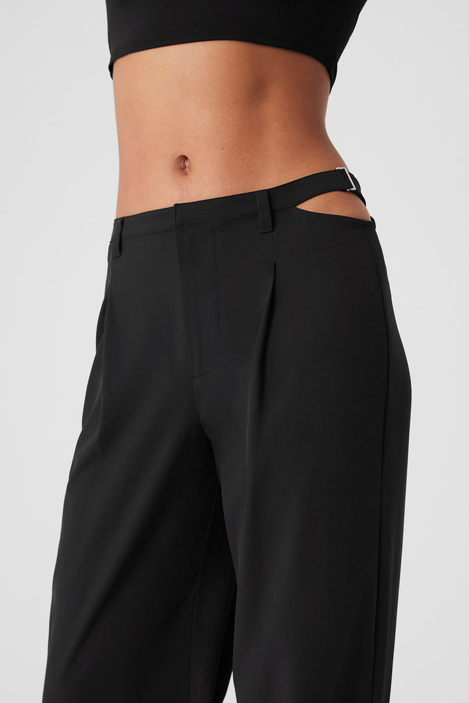 Mid Rise Showdown Trouser — Black