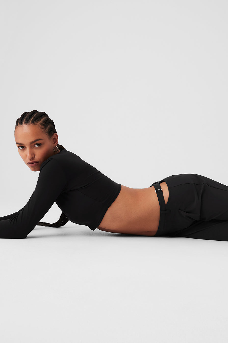 Mid Rise Showdown Trouser — Black