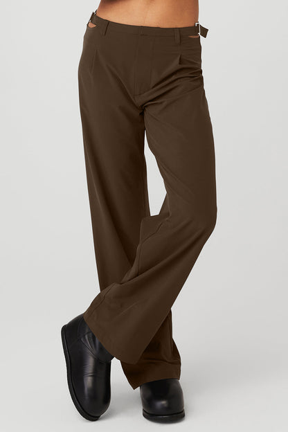 Mid Rise Showdown Trouser — Espresso