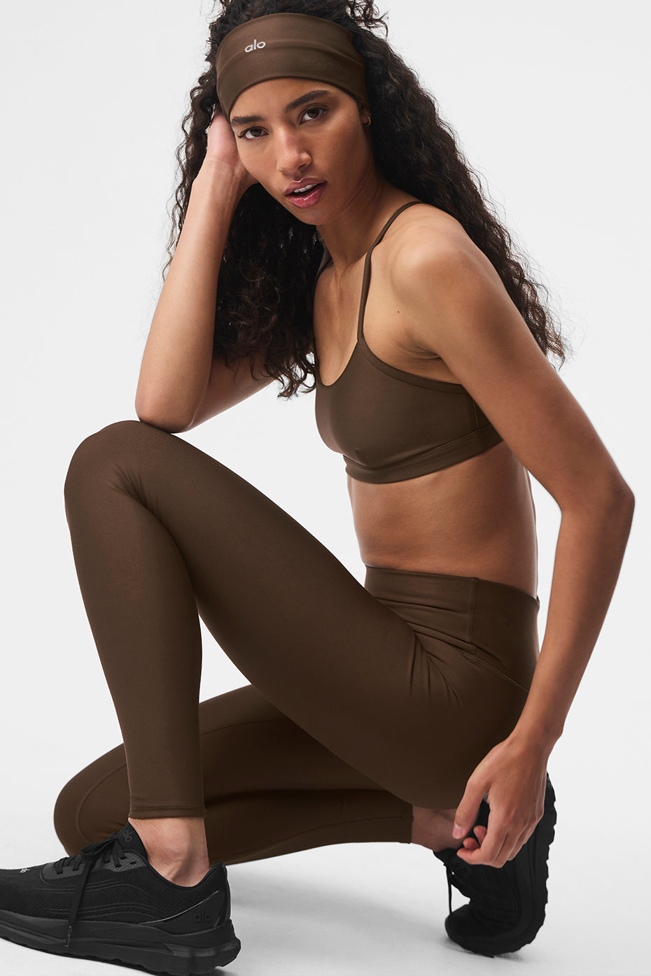 Airlift Winter Warm High Rise Leggings — Espresso