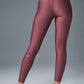 Airlift Winter Warm High Rise Leggings — Burgundy Truffle