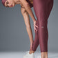 Airlift Winter Warm High Rise Leggings — Burgundy Truffle