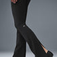 Airbrush High Rise Kick — Back Leggings — Black