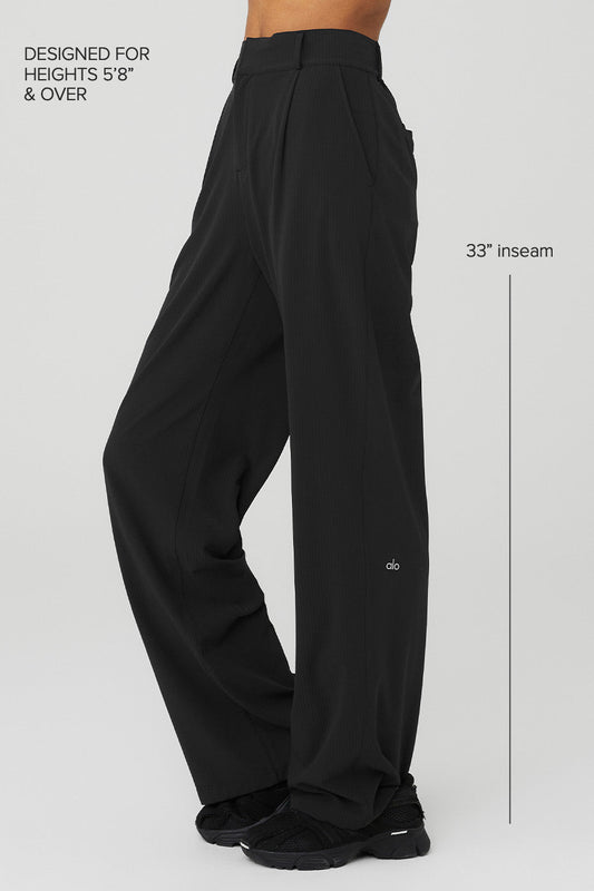 High Rise Dreamscape Trouser (Long) — Black