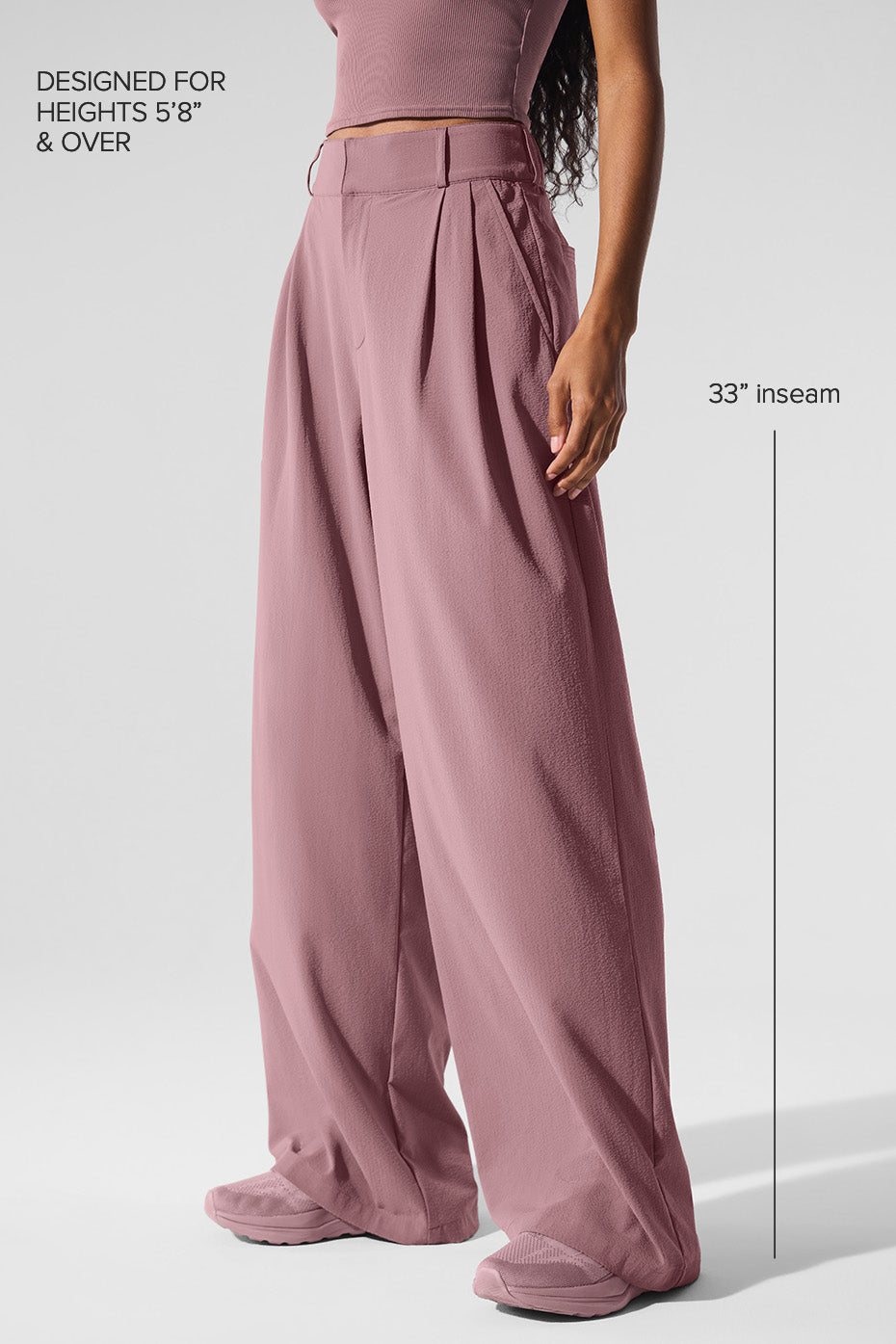 High Rise Dreamscape Trouser (Long) — Smoky Quartz