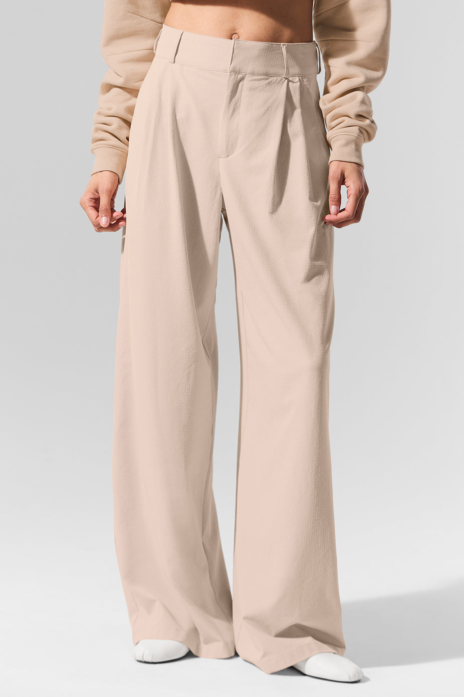 High Rise Dreamscape Trouser (Long) — Macadamia