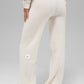 Cashmere High Rise Plush Waffle Pant — Ivory