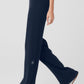 Cashmere High Rise Plush Waffle Pant — Navy